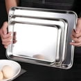 TINANA Baking Sheet Set of 3, Stainless Steel Cookie Sheet, Toaster