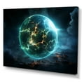 thumbnail image 2 of Designart "Mirage Liquid Ink in Green and Grey III" Oversized Abstract Wall Art - Modern Green Abstract Liquid Ink Hallway Wall Art Decor, 2 of 4