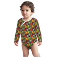 thumbnail image 2 of Xecao Begetable Print Baby unisex-baby Cotton Long-sleeve Bodysuits-6 Months, 2 of 6
