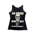 thumbnail image 5 of Douhoow Women Harajuku Tee Gothic Skull Print Vest Hip Hop Sleeveless Vest Rock Vintage Tops, 5 of 6