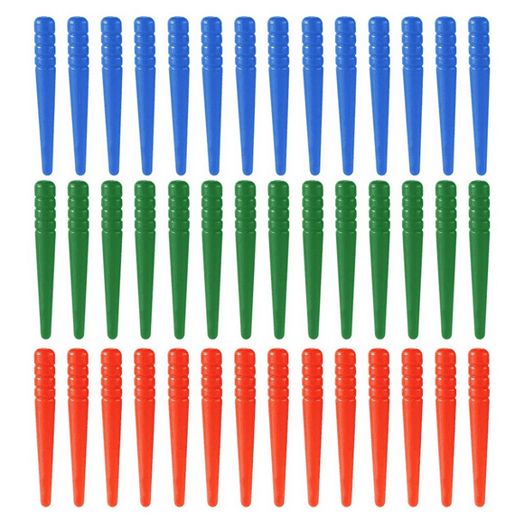 105Pcs Cribbage Board Pegs, Tapered Design Cribbage Pegs Fit 1/8 Inch Hole Cribbage Pins Board (3 Colors)