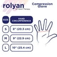 thumbnail image 5 of Rolyan Compression Glove, Fingerless Compression Glove for for Men & Women, Compression Gloves for Carpal Tunnel, Compression Glove for Swelling, Left Hand, Small, Open Finger Left Small -Open Finger, 5 of 8