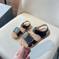 thumbnail image 5 of JDQJBZ Babys Sandals Hook Loop Flower Trim Hollow Out Open Toe Soft, 5 of 5