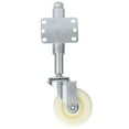 thumbnail image 1 of Gate Wheel, 4 Inch White Door Roller Caster, Spring Loaded Swivel Caster For Home Gate Hardware Farm 440 Lbs Load Capacity, 1 of 8