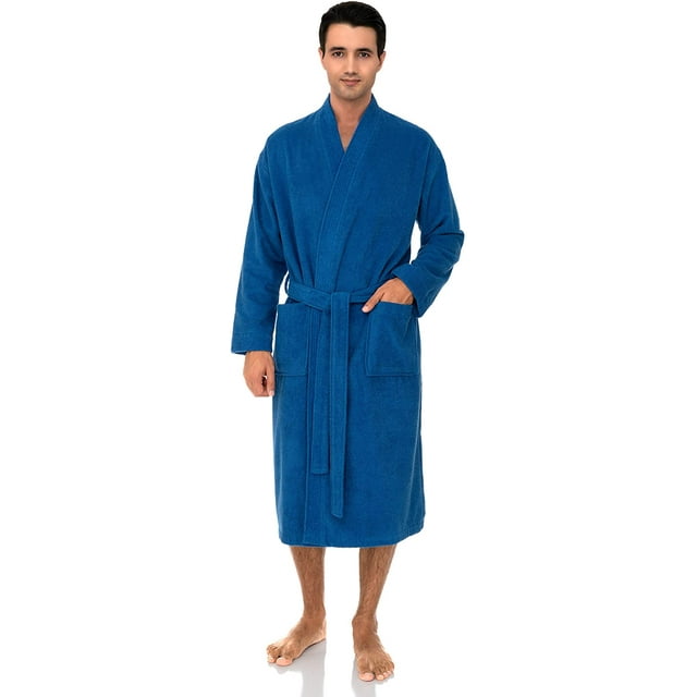 Men's Robe, Turkish Cotton Terry Kimono Bathrobe