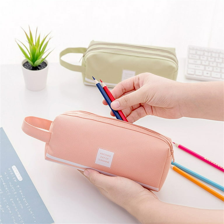 Wholesale Large Capacity Solid Color Pen And Pencil Bag For Middle School  Students Cute Pencil Pouch From Paronas, $10.94