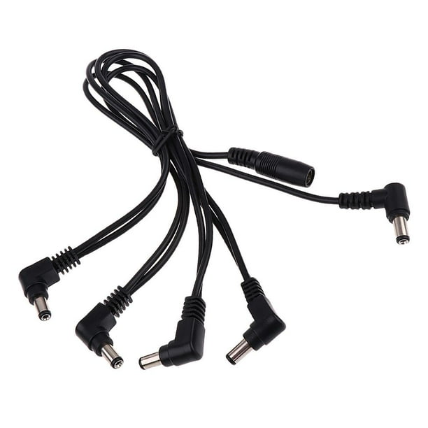 Cable de alimentación para adaptador de pedal de efectos de guitarra eléctrica 9 V 1 A, 5 maneras