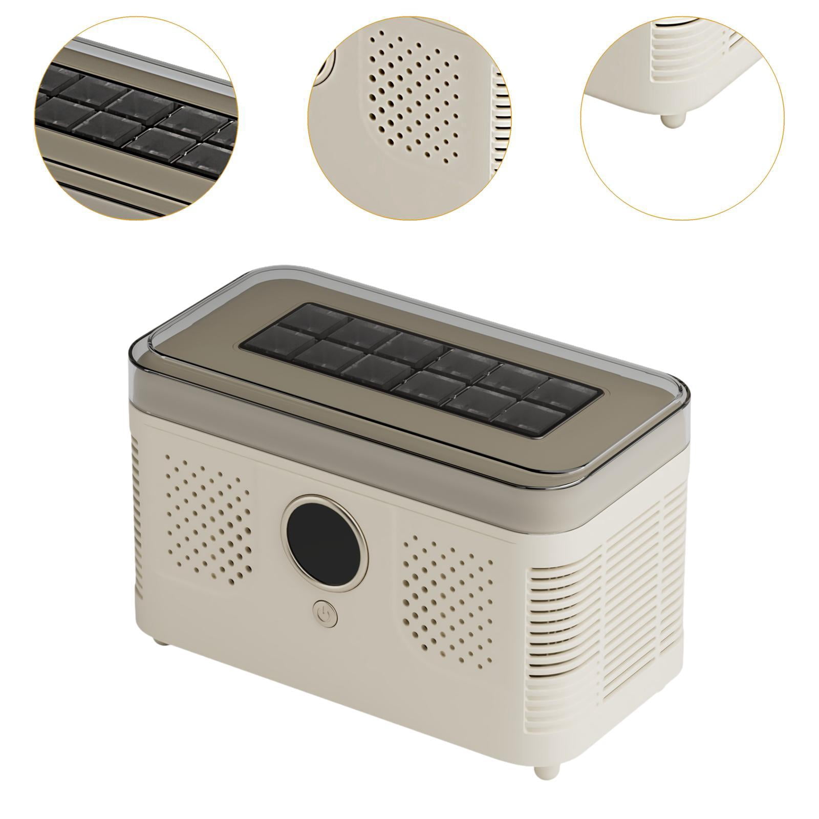 YWMJZEU Mini Desktop Ice Maker Countertop Fast Making for Dormitory Picnic Household White