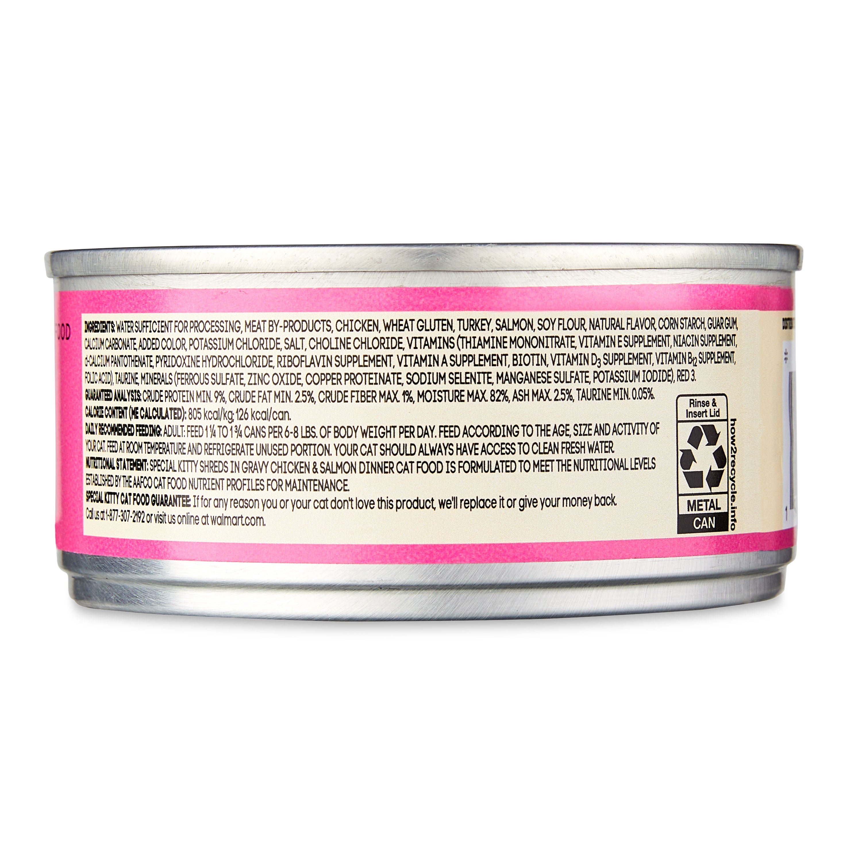 Special Kitty Chicken and Salmon Shreds in Gravy Wet Cat Food, 5.5