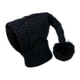 thumbnail image 4 of Gorro de invierno para perro, calentador de orejas y cuello, protector de cabeza para mascota, capucha de punto para cachorro M, 4 of 9