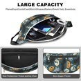 thumbnail image 4 of Fanny Pack Halloween Spooky Icons Pattern Waist Pack Bag,Running Cross Bag,Waterproof Large Fanny Packs for Women Men for Travel Running Hiking Cycling, 4 of 6
