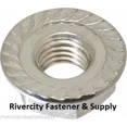 thumbnail image 3 of (25) M8-1.25 Or 8Mm X 1.25 A2 Stainless Serrated Flange Lock Nut Spin Wiz Nuts, 3 of 5