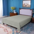 thumbnail image 5 of Ntbay Premium 1800 Series Microfiber Queen Flat Sheet with 4 inches Hem, Ultra Soft and Breathable Top Sheet, 90x102 inches, Smoke Gray, 5 of 5