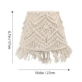 thumbnail image 2 of ZWP 1pc Bohemian Macrame Lamp Shade Handmade Woven Floor Lamp Cover For Bedroom, 2 of 4