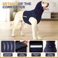 thumbnail image 4 of Amztom Dog Anxiety Vest, Pet Calming Jacket with Head Cover & Reflective Strips, Breathable Mesh Coat for Thunderstorms Fireworks Travel & Separation(Blue,XS), 4 of 7