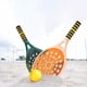 thumbnail image 2 of Raquetas de tenis de playa para niños con pelota de entrenamiento, 40 orificios de ventilación, palas de tenis de playa ligeras para niños para jardín, 2 of 8