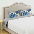 thumbnail image 5 of Retro Style Flower Painting with Multiple Color Satin Pillowcase Envelope Design Pillow Covers 1 Pack King Size 20" x 40", 5 of 9