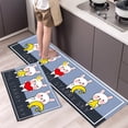 thumbnail image 5 of Alfombra de cocina antideslizante con estampado de dibujos animados, lavable, para entrada de casa, sala de estar, dormitorio, decorativa, 5 of 5