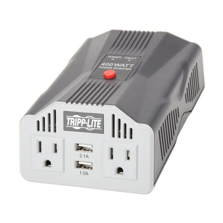 UPC: 0037332187895 | Tripp Lite 400W Car Power Inverter with 2 Outlets & 2 USB Charging Ports Ultra-Compact (PV400USB)