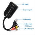 thumbnail image 2 of USB Video Capture Card /HD/Hi8/DVD to Digital Converter HD/S-Video to USB2.0 Audio Video Record Capture Device,1 x USB 2.0 Video capture card 1 Cable,Black, 2 of 8