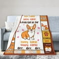 thumbnail image 5 of Corgi Throw Blanket Ultra Soft Cozy Plush Cute Dog Flannel Fleece Blankets Lightweight Fuzzy Warm Party Blanket Corgis Lovers Gifts for Bed Couch Sofa Kids Adults 80"x60", 5 of 6