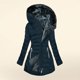 thumbnail image 1 of Chaquetas y abrigos casuales con capucha de manga larga para mujer Chaqueta acolchada de moda con capucha de manga larga de color sólido para mujer Parte superior de poliéster para mujer, 1 of 4
