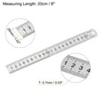 thumbnail image 2 of Uxcell 2pack Stainless Steel Ruler, 8" Metal Rulers 1" Wide Inch and Metric Graduation, 2 of 7