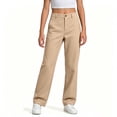 thumbnail image 2 of Uniform Pants for Girls Elastic Waist Straight Khaki School Uniform Pants Boys Back to School Clothes Size 5-14 Years, 2 of 6