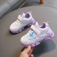 thumbnail image 4 of Odeerbi Toddler Girls Sneakers Kids LED Light Up Running Sports Shoes Luminous Athletic Shoes Light Purple, 4 of 5
