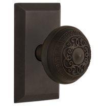 Nostalgic Warehouse Stuead_Psg_238_Nk Egg And Dart Solid Brass Passage Door Knob Set -