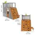 thumbnail image 2 of COCLUB Wooden Playhouse for Kids Outdoor | Treehouse Climber with Telescope & Ramp | CPC Certified Outdoor Playset for Ages 3-6, 2 of 8