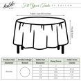 thumbnail image 3 of Qucyy 24 Pack White Round Tablecloths, 60 Inch White Plastic Disposable Table Cloth, White Plastic Table Cloths for Parties, Picnic, Birthday, Wedding,Outdoor, 3 of 5
