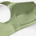 thumbnail image 7 of Front Closure Bras for Older Women No Underwire Comfortable Full Coverage Bra Wireless Wirefree Everyday Bras (Green), 7 of 7