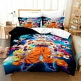 thumbnail image 6 of New Dragon Ball Z Bedding Bed Set Twin Full Queen King Size Cool Goku Saiyan Vegeta Action Figures 1 Duvet Cover + 2 Pillow Cases, 6 of 6