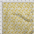 thumbnail image 4 of oneOone Cotton Poplin Twill Light Yellow Fabric Animal Diy Clothing Quilting Fabric Print Fabric By Yard 56 Inch Wide, 4 of 5