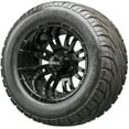 thumbnail image 1 of Golf Cart Wheels and Tires - 12" RHOX RX271 Black w/ All Terrains - Set of 4, 1 of 3