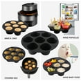 thumbnail image 4 of 6 Inch Air Fryer Accessories Kit Replacement for Cosori/ Ninja/ Phollips/ Gowise and Most Brands Air Fryer 12pcs/set with Cake Baking Barrel/ Pizza Pan/ Cupcake Pan/ 100pcs Air Fryer Liners and So On, 4 of 8