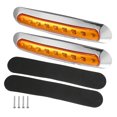 thumbnail image 1 of 2uds 9 LED Remolque Traseras Luces 12V-36V Giro Señal Freno Cola Ámbar Unique Bargains Luces de remolque LED, 1 of 7