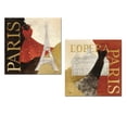 thumbnail image 1 of Lovely Paris Fashion Dress Eiffel Tower Prints by Albena Hristova; Two 12x12in Unframed Paper Posters, 1 of 1