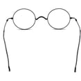 thumbnail image 3 of Agstum Retro Round Titanium Optical Eyeglasses Frame Wire Rim Cable Temples No Nose Pads, 3 of 12