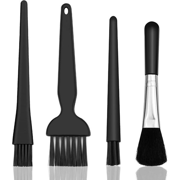 Black 4 in 1 nylon antistatic brush PC cleaning set Antistatic