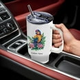 thumbnail image 5 of Personalized Parrot Lover Gift Tumbler 40oz – Custom Stainless Steel Coffee Travel Cup with Lid, Straw and Handle – Cute Animal Present for Women Girls Birthday Christmas, 5 of 6