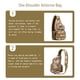 thumbnail image 2 of Wosthever para hombre, bolsa impermeable para el pecho, bolsa grande con bolsillo, cremallera multifuncional, accesorios para equipo de viaje, Mochilas de mochilero camuflaje marrón Wosthever OD022864-05, 2 of 6