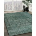 thumbnail image 2 of Ahgly Company Indoor Rectangle Mid-Century Modern Cadet Blue Green Oriental Area Rugs, 8' x 12', 2 of 6