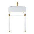 thumbnail image 3 of Modway Redeem 24" Acrylic Wall-Mount Bathroom Vanity in Clear White, 3 of 8