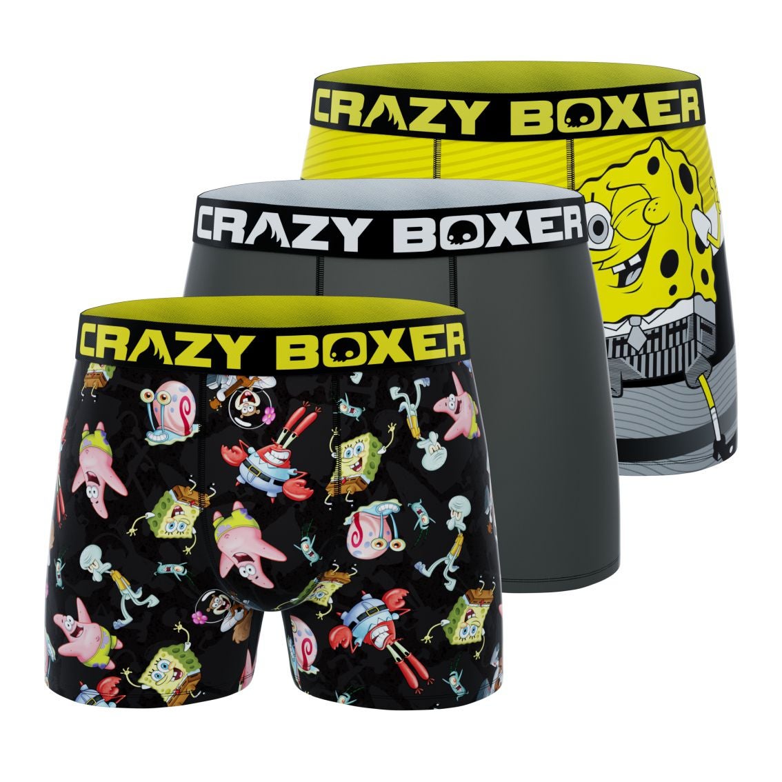 CRAZY BOXER Mens Spongebob Briefs 3Pk Boxer Brief Nepal