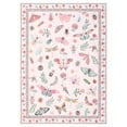 thumbnail image 4 of CAROMIO Washable Modern Indoor Insect Pattern Non-slip Carpet 10' x 13 Pink Area Rug for Living Room, 4 of 6