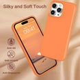 thumbnail image 2 of iPhone 15 Pro Case,Phone Case iPhone 15 Pro,Slim Fit Liquid Silicone Soft Gel Rubber Lightweight Microfiber Lining Shockproof Anti-Scratch Protective Cover for iPhone 15 Pro 6.1, Sunset Orange, 2 of 16