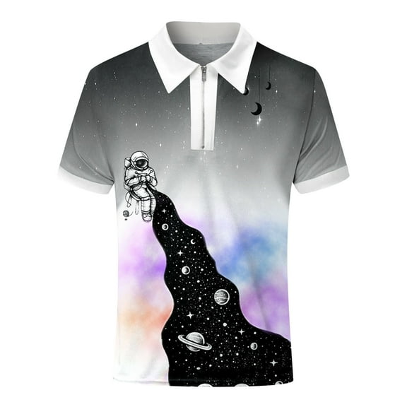 Aayomet Polo Shirts For Men Men's Sport Short Ultra Dry Raglan Sleeve Polo Shirt,Gray M