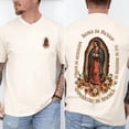 thumbnail image 4 of Virgen de Guadalupe Essential T-Shirt ,Virgin Mary Our Lady of Guadalupe Tees 2 Sided Unisex, 4 of 6